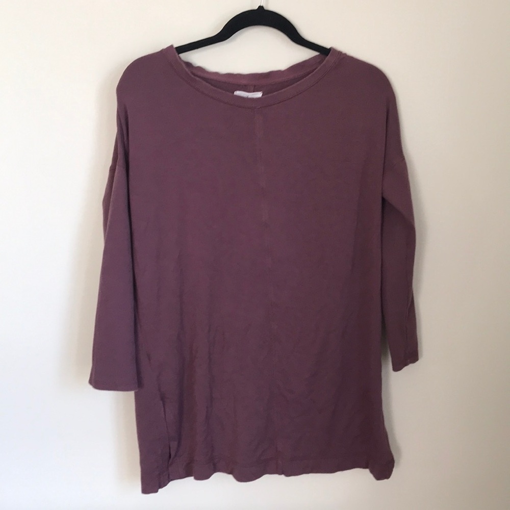 Oversized Lou and Grey Tunic with Ribbed Sleeves